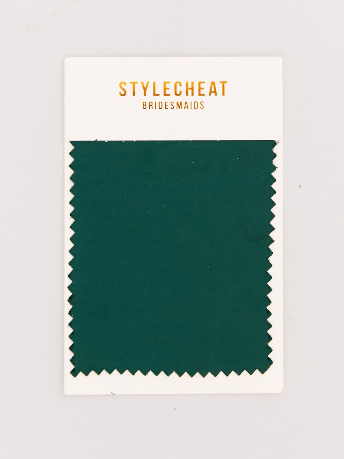 Satin Bridesmaid Swatch / Emerald Green