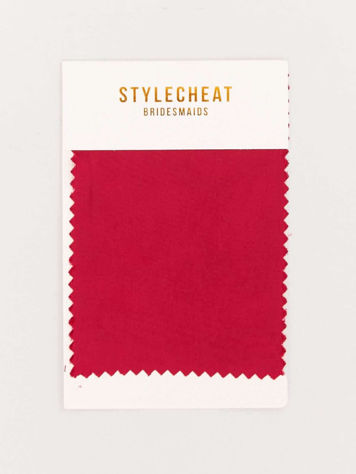 Satin Bridesmaid Swatch / Claret