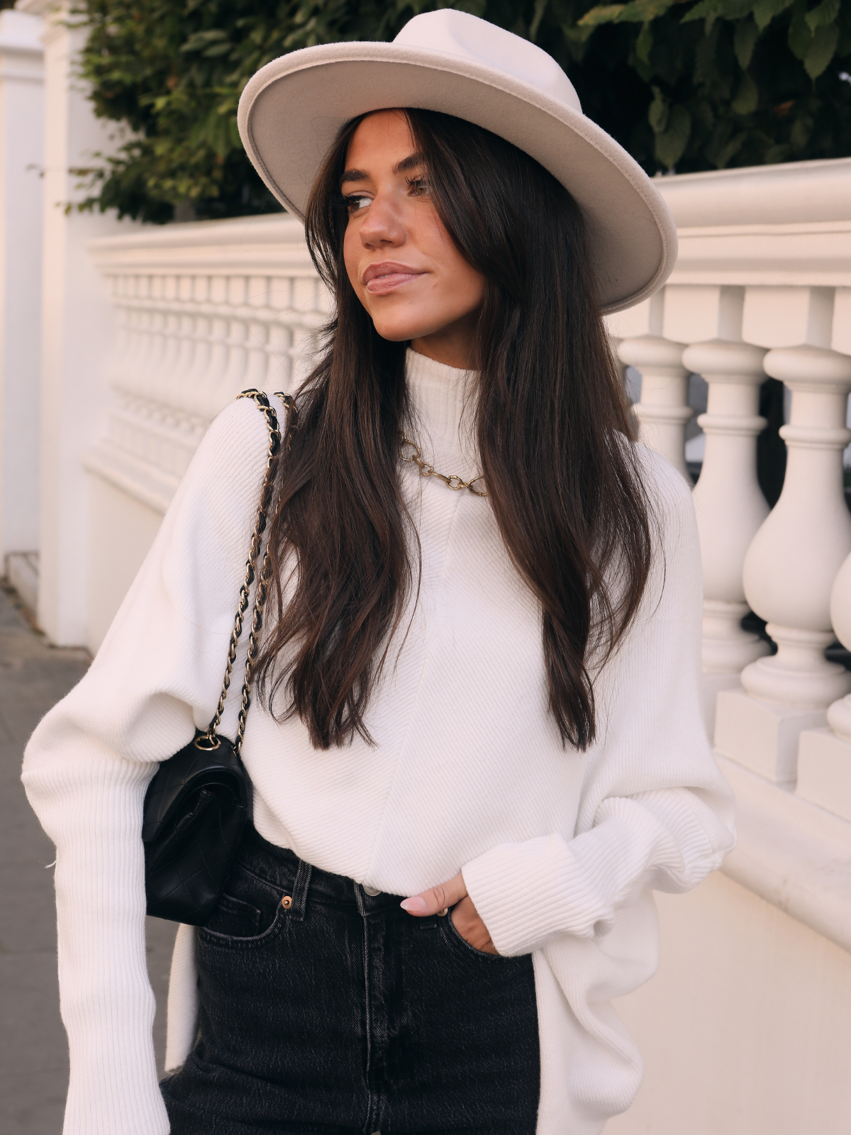 Cream High Neck Knitted Jumper | Hope Knitted Jumper / Ivory