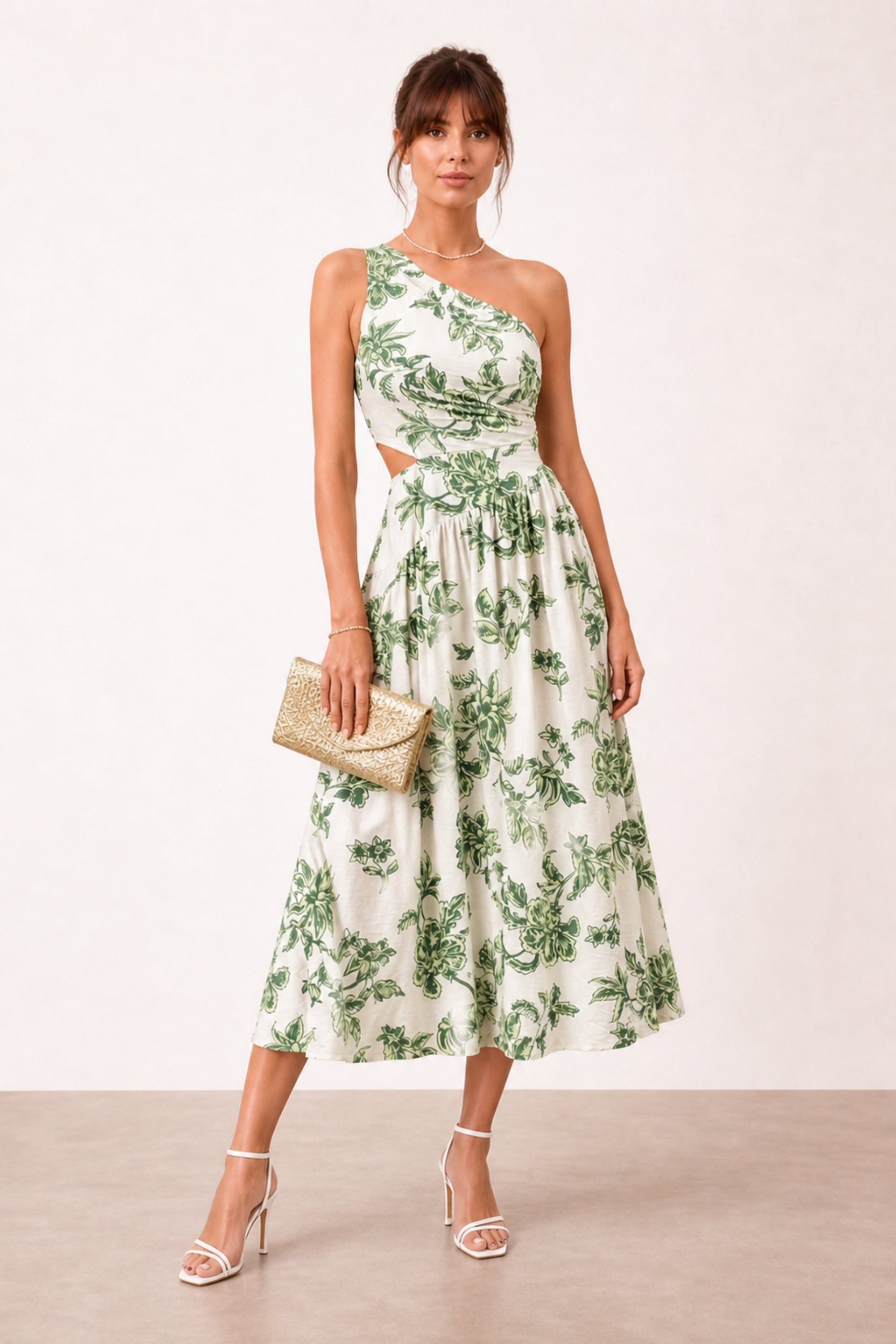 Jasmine Green Print Dress