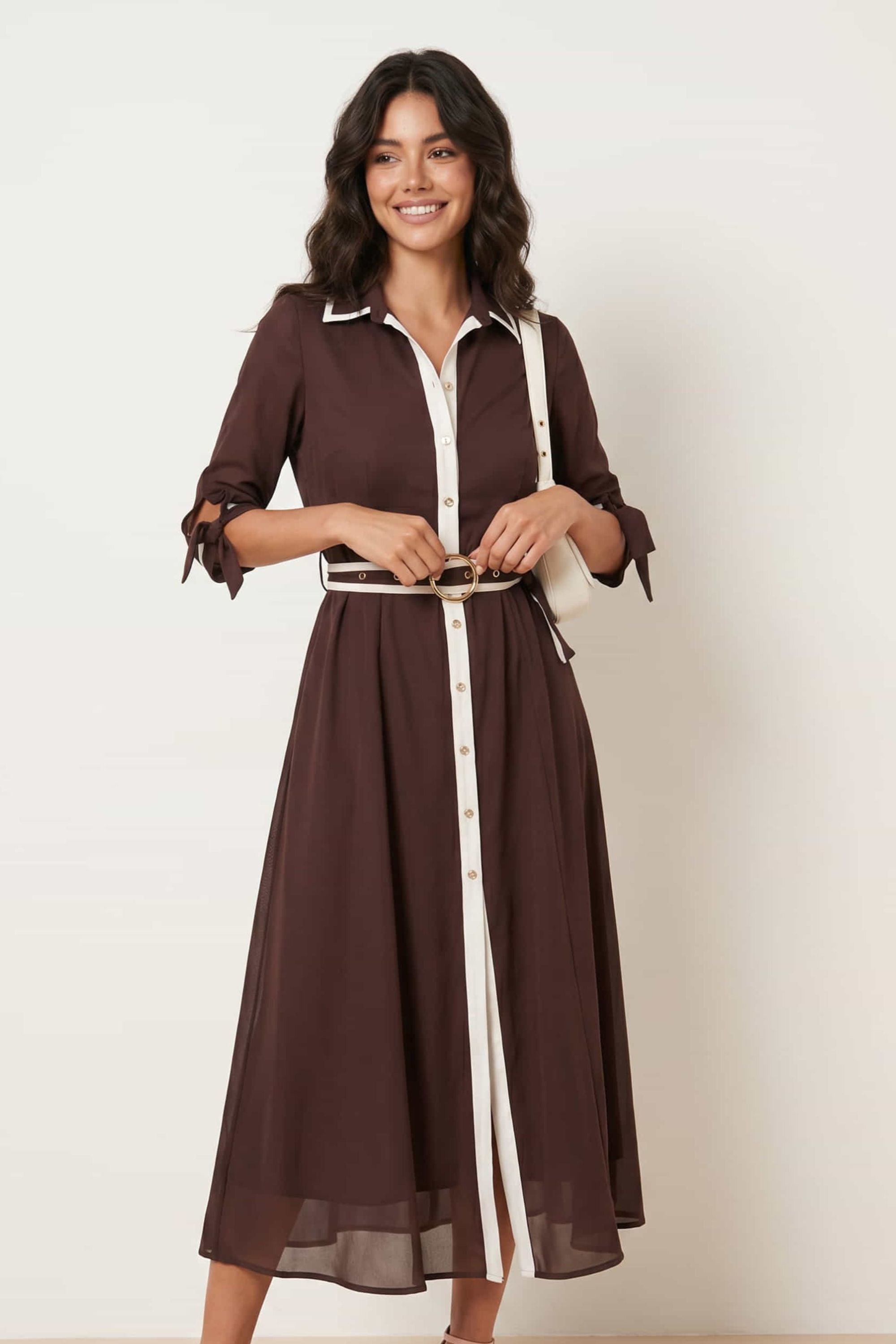 Tipped Daphne Dress