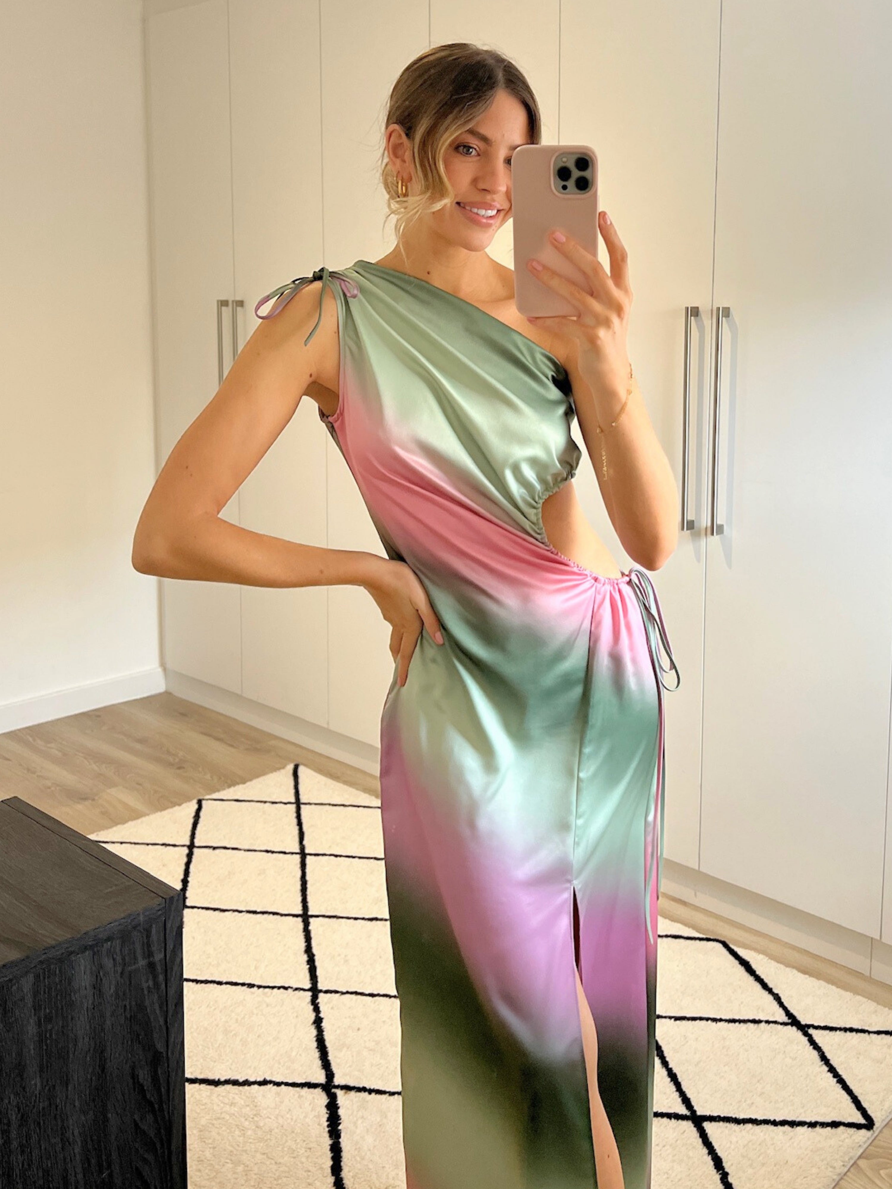 Asymmetric Cut Out Dress | Jovie Maxi Dress in Ombre