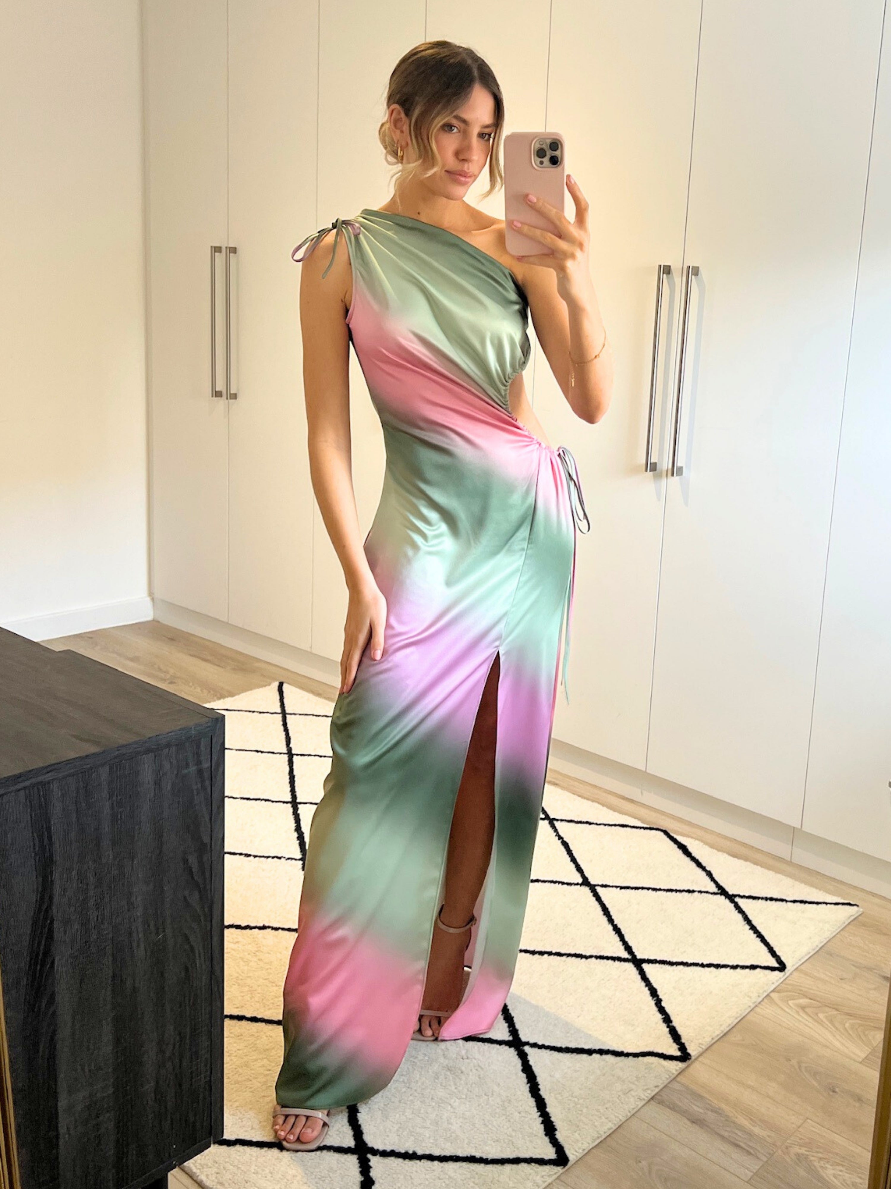 Asymmetric Cut Out Dress | Jovie Maxi Dress in Ombre