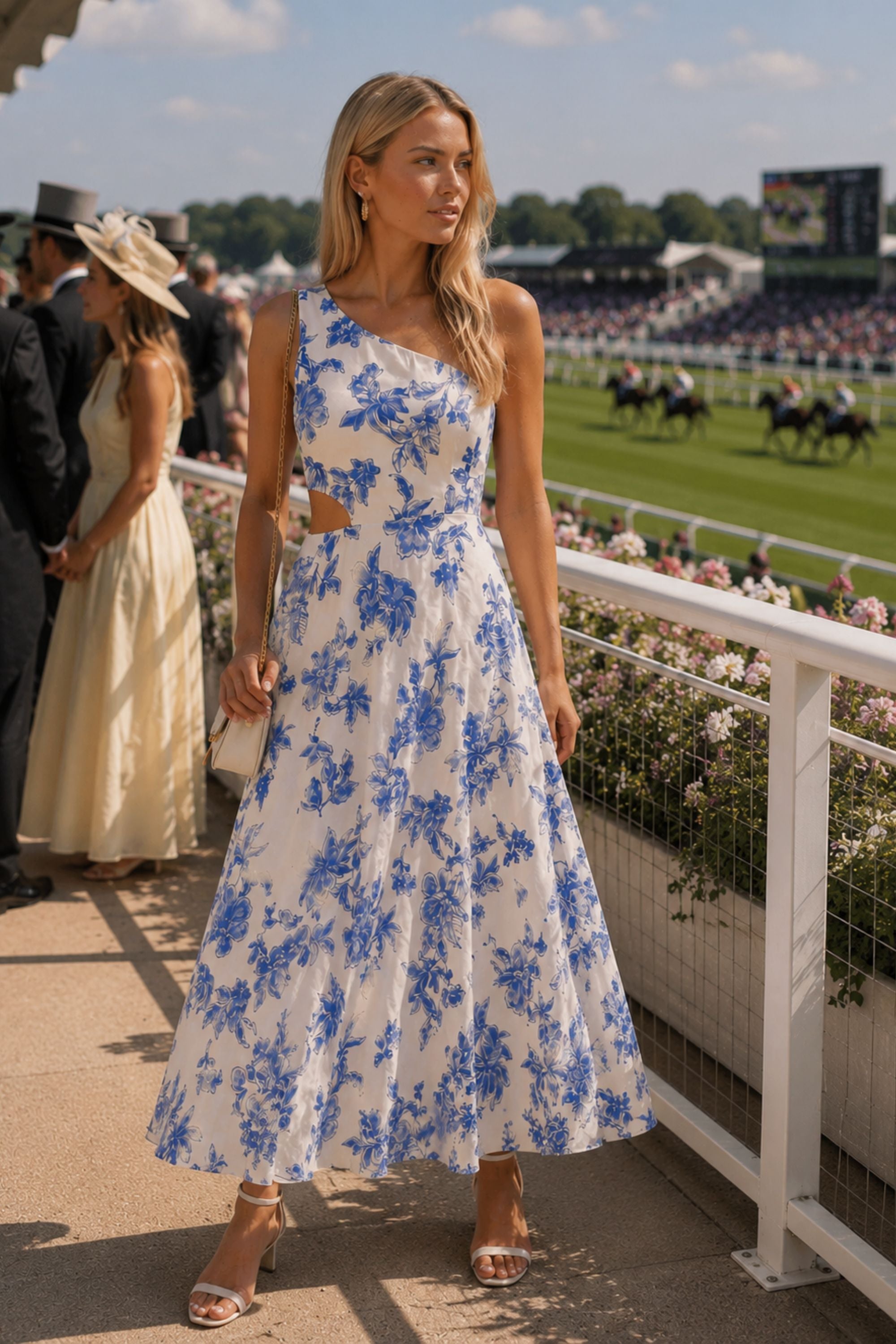 Jasmine Blue Print Dress