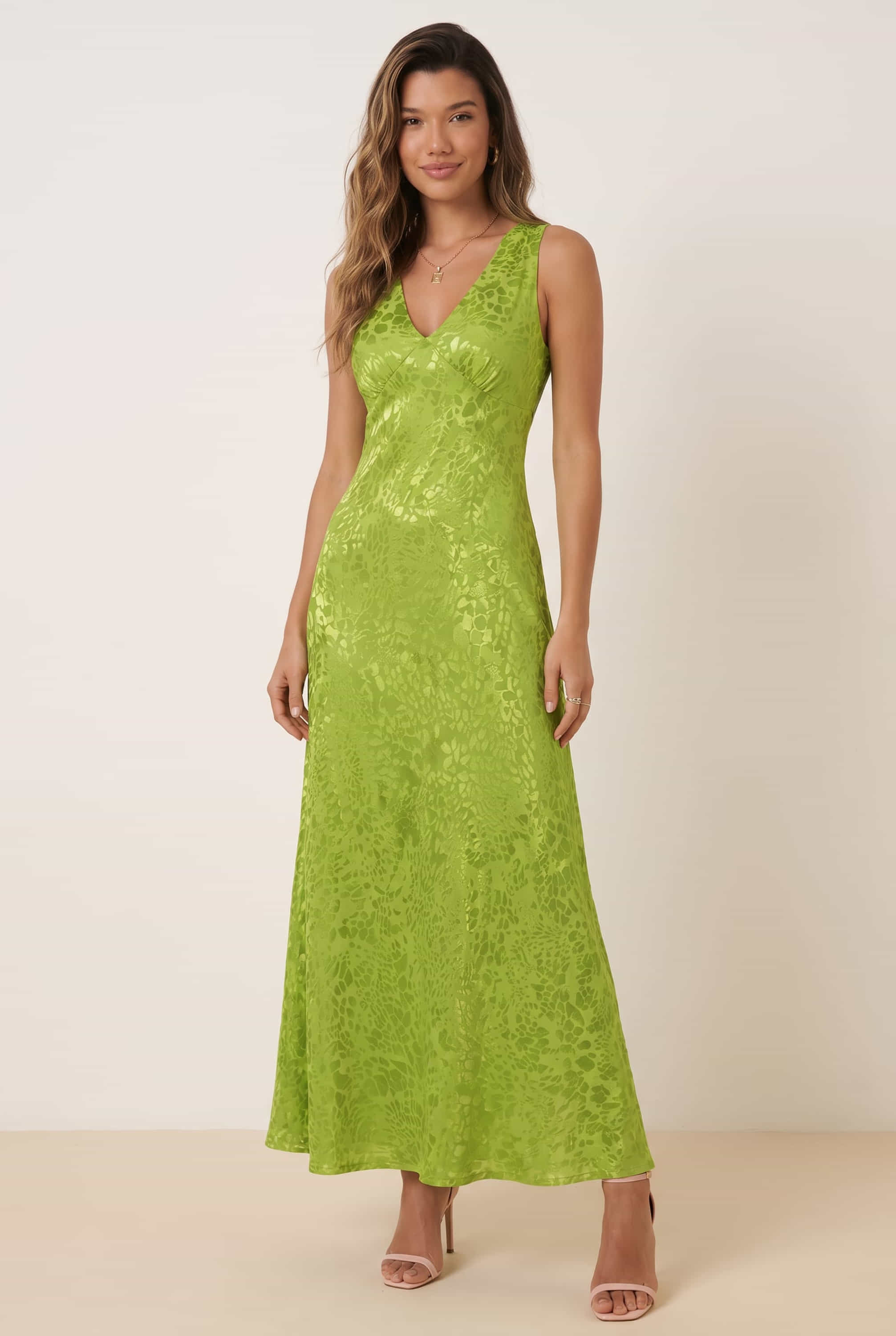 green slip dress maxi Satin – Style Cheat aug_23