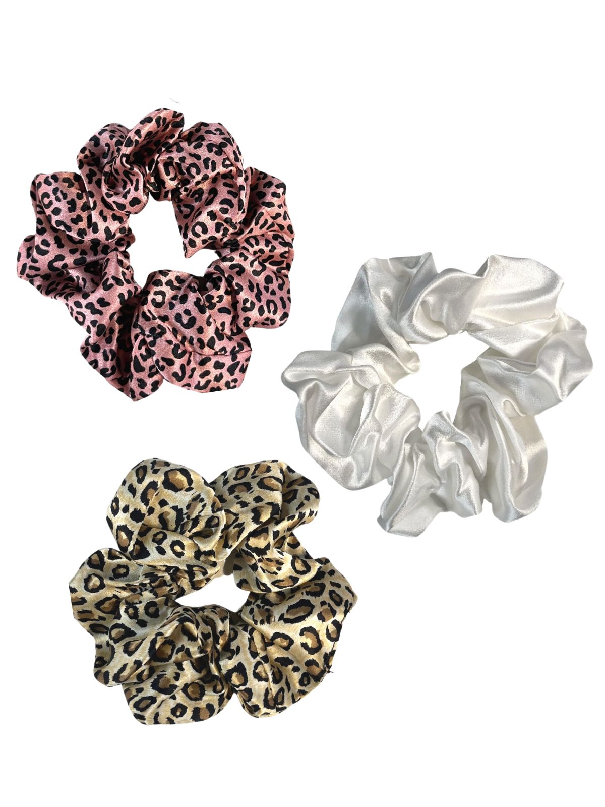 Custom 3 Pack Of Silk Scrunchies In Large Gifting Bauble