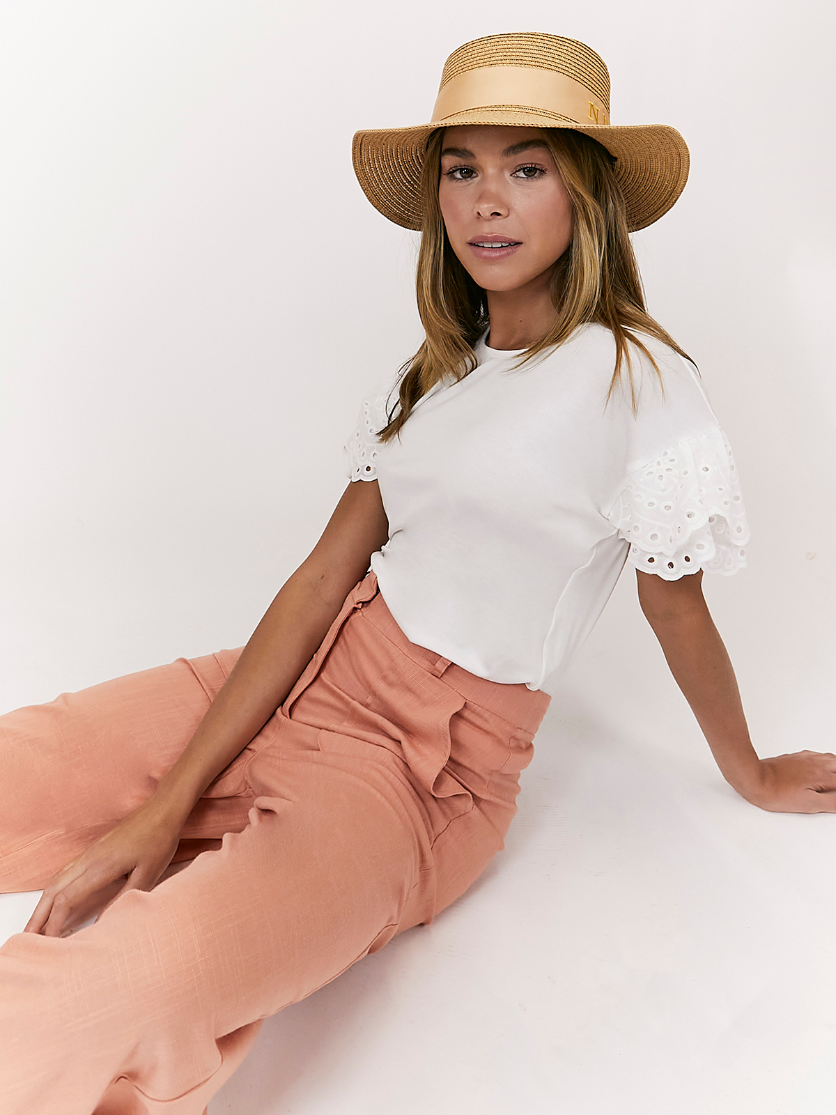 Peach Linen Trousers | Linen Trousers - Style Cheat