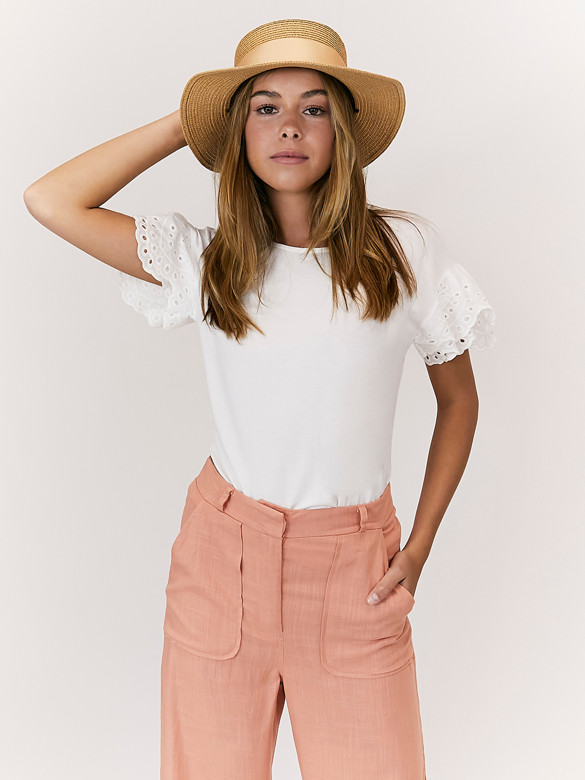Peach Linen Trousers | Linen Trousers - Style Cheat