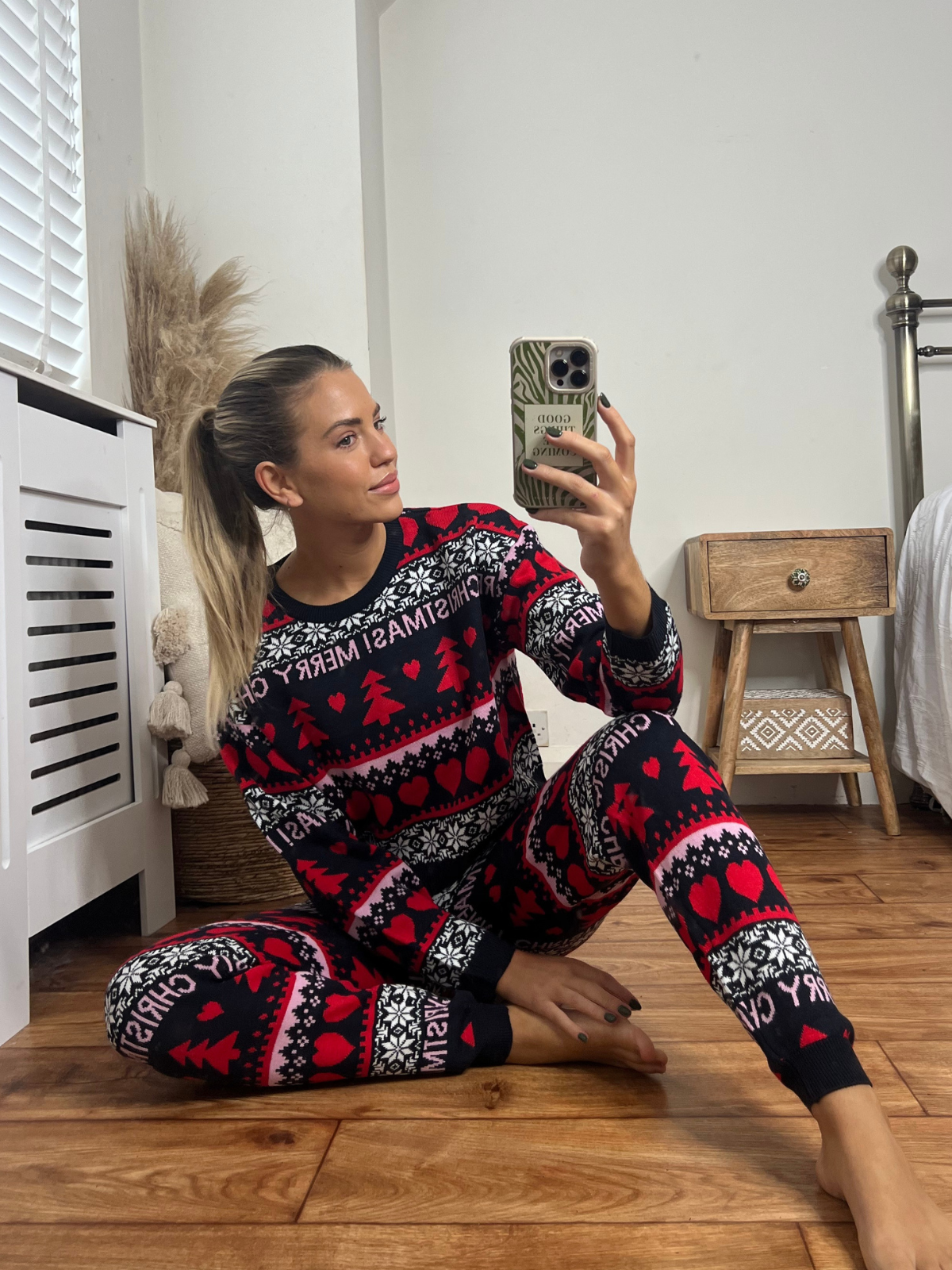 Festive Knitted Loungewear Set Multi