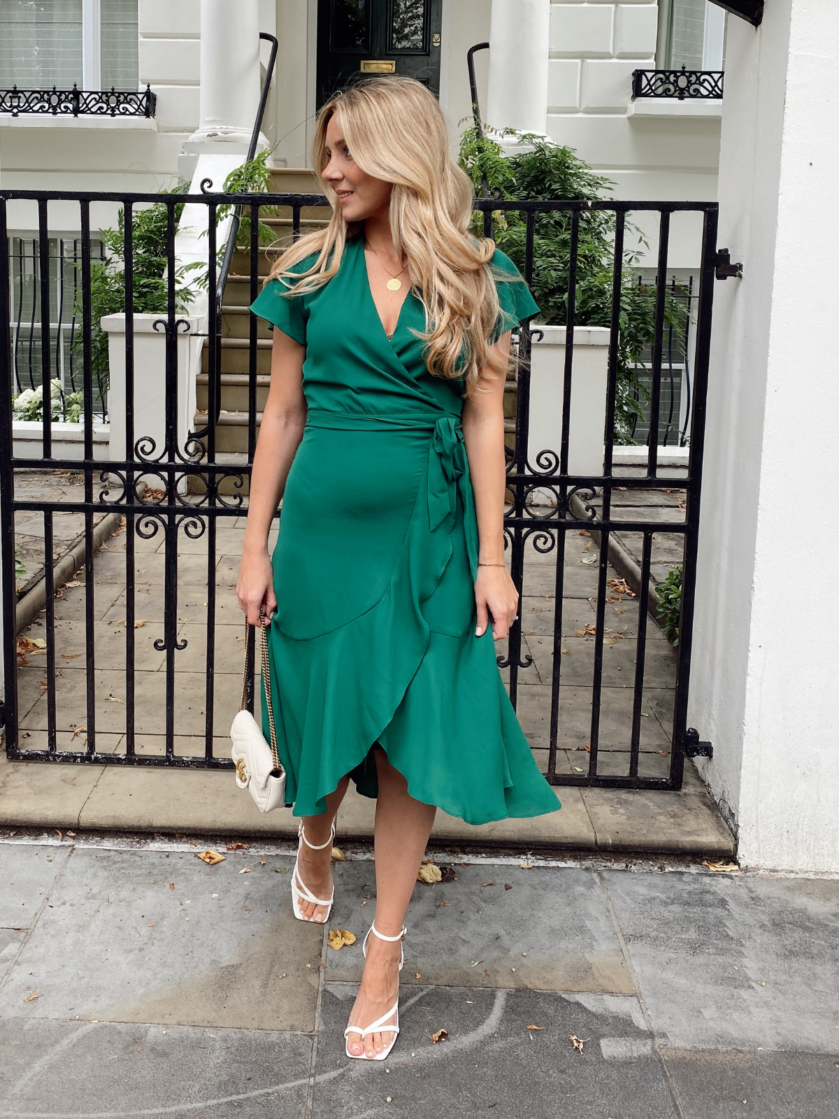 Green Sequin Maxi Dress  Ria Wrap Dress – Style Cheat