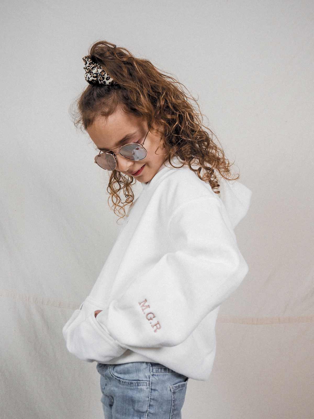 Mimi Children's Unisex Personalised White Star Hoodie – Style Cheat