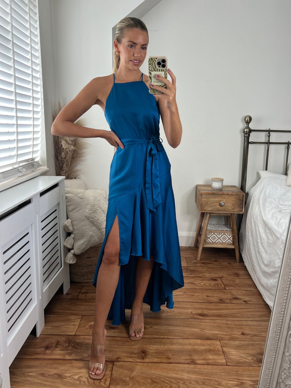 Blue High Low Dress