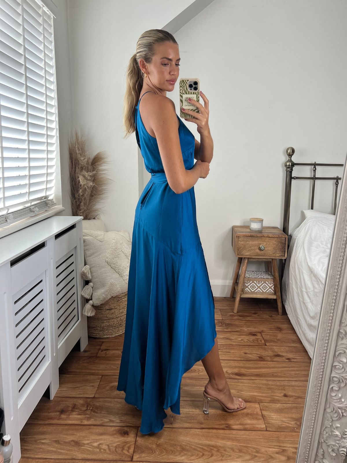 Blue High Low Dress