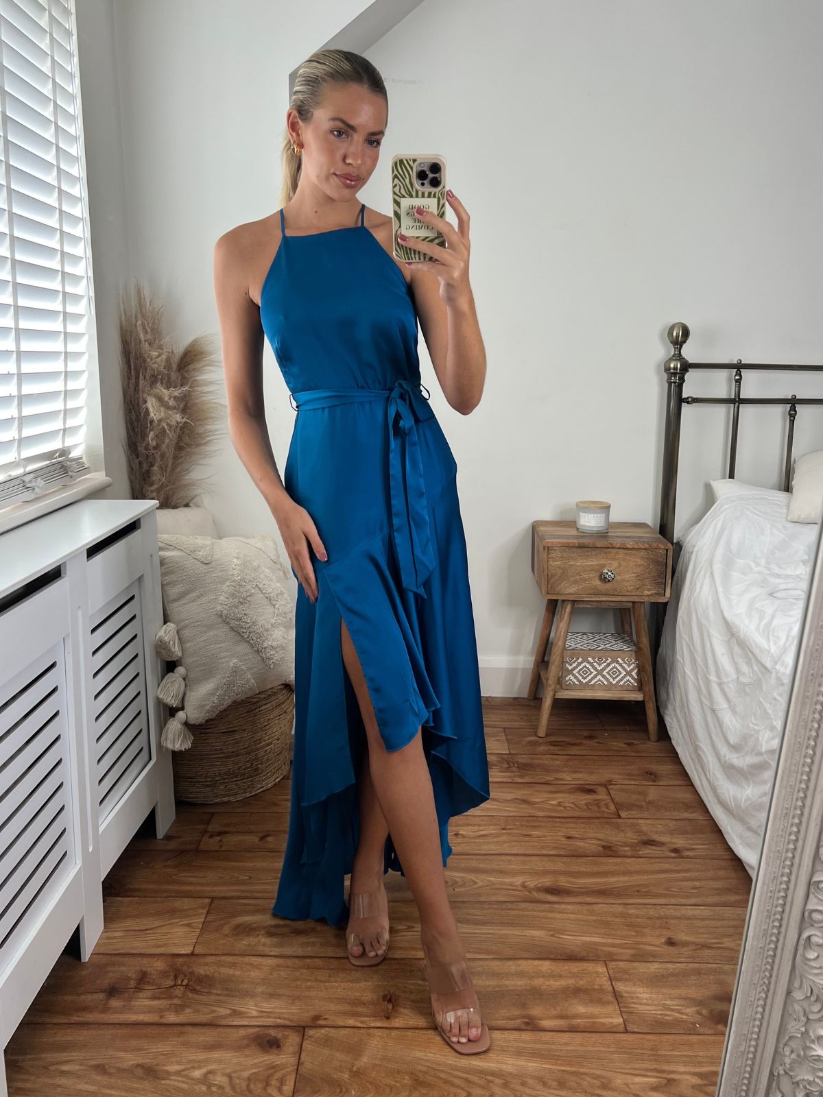 Blue High Low Dress