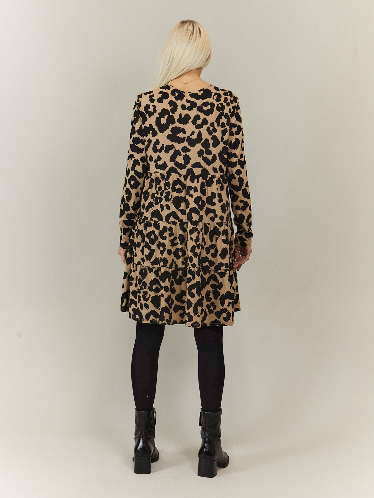 Animal Print Smock Dress