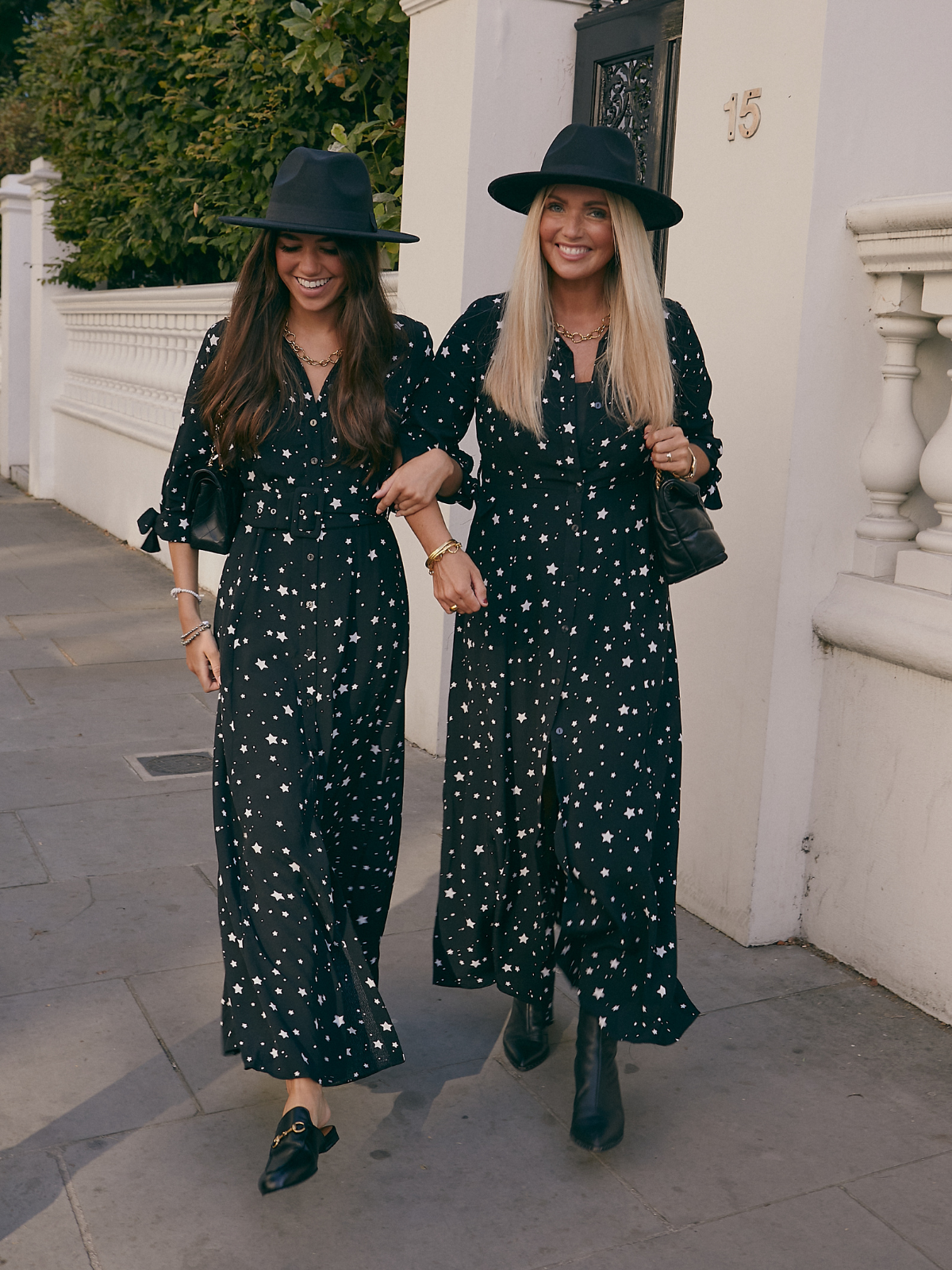 Star Print Shirt Dress