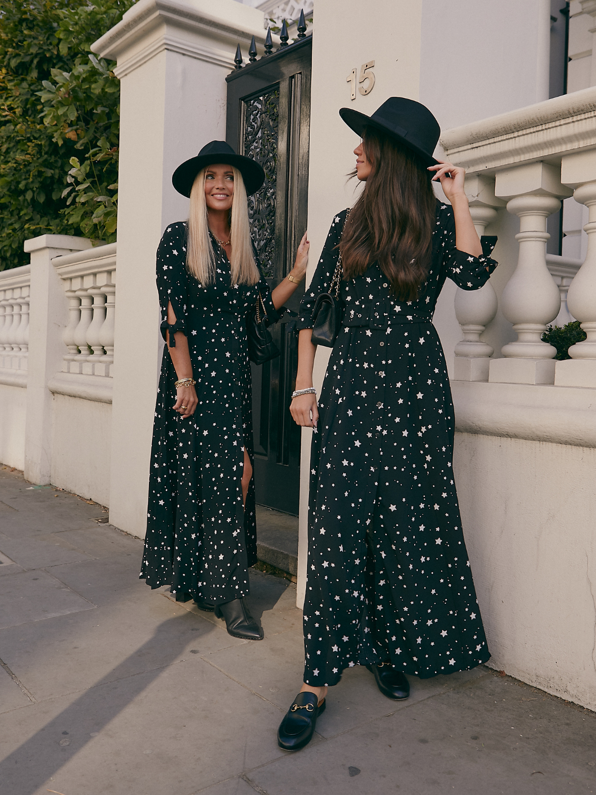 Star Print Shirt Dress