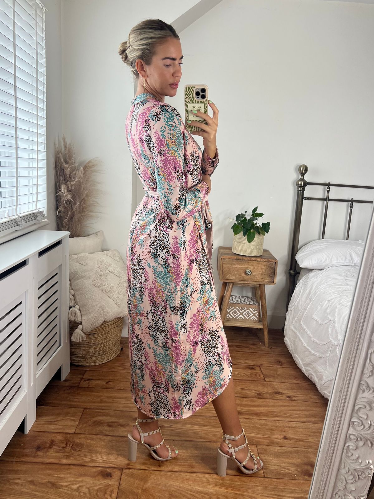 Animal Print Wrap Dress