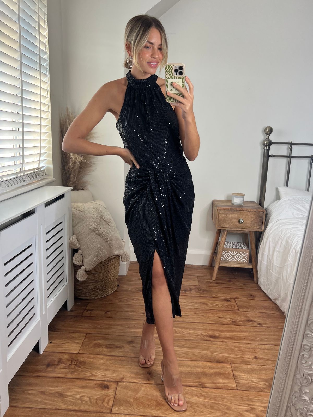 Black Sequin Top