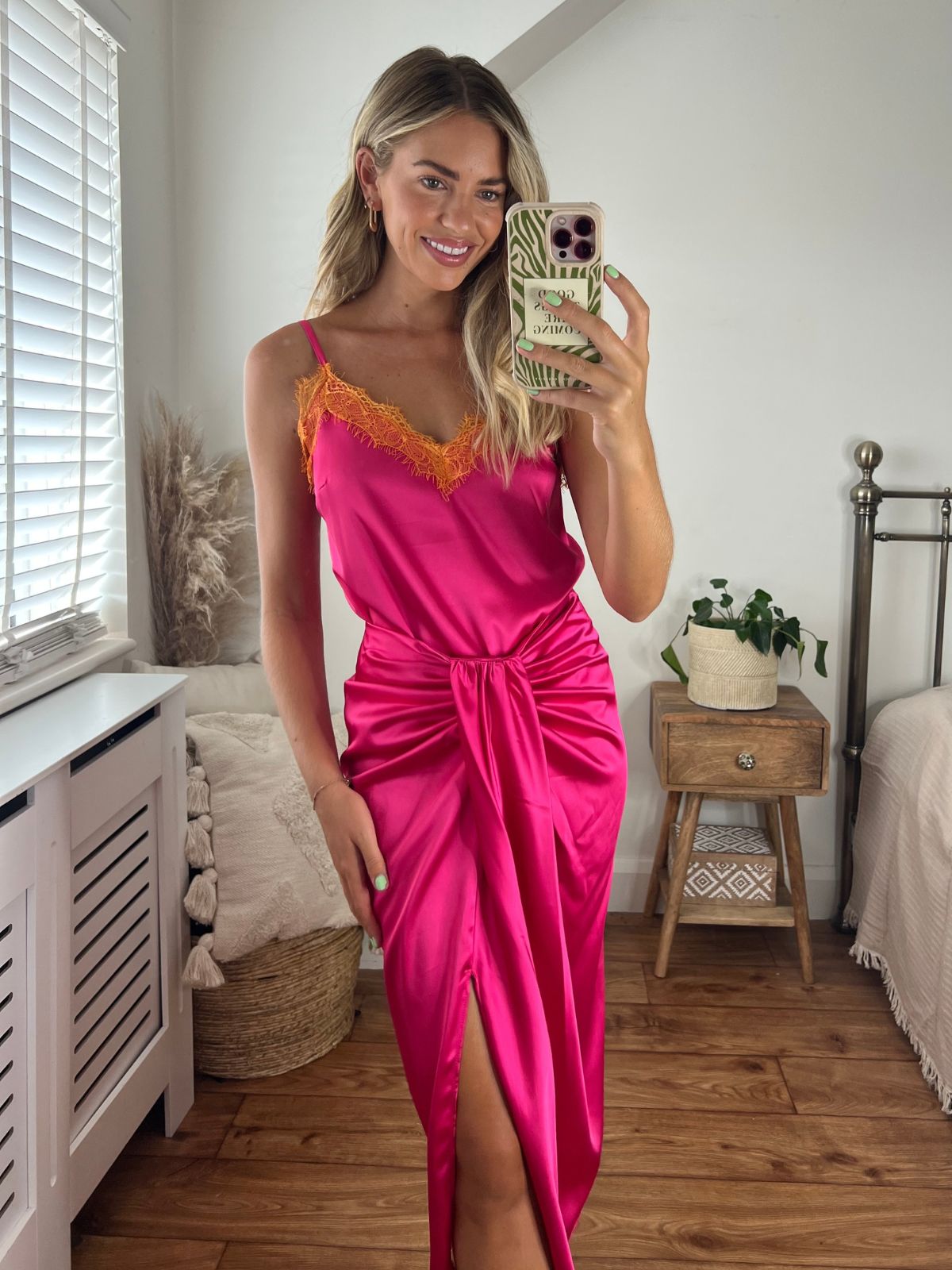 Pink Drape Skirt