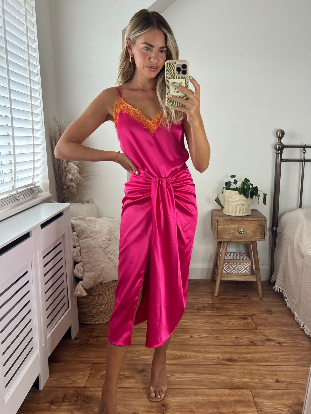 Pink Drape Skirt