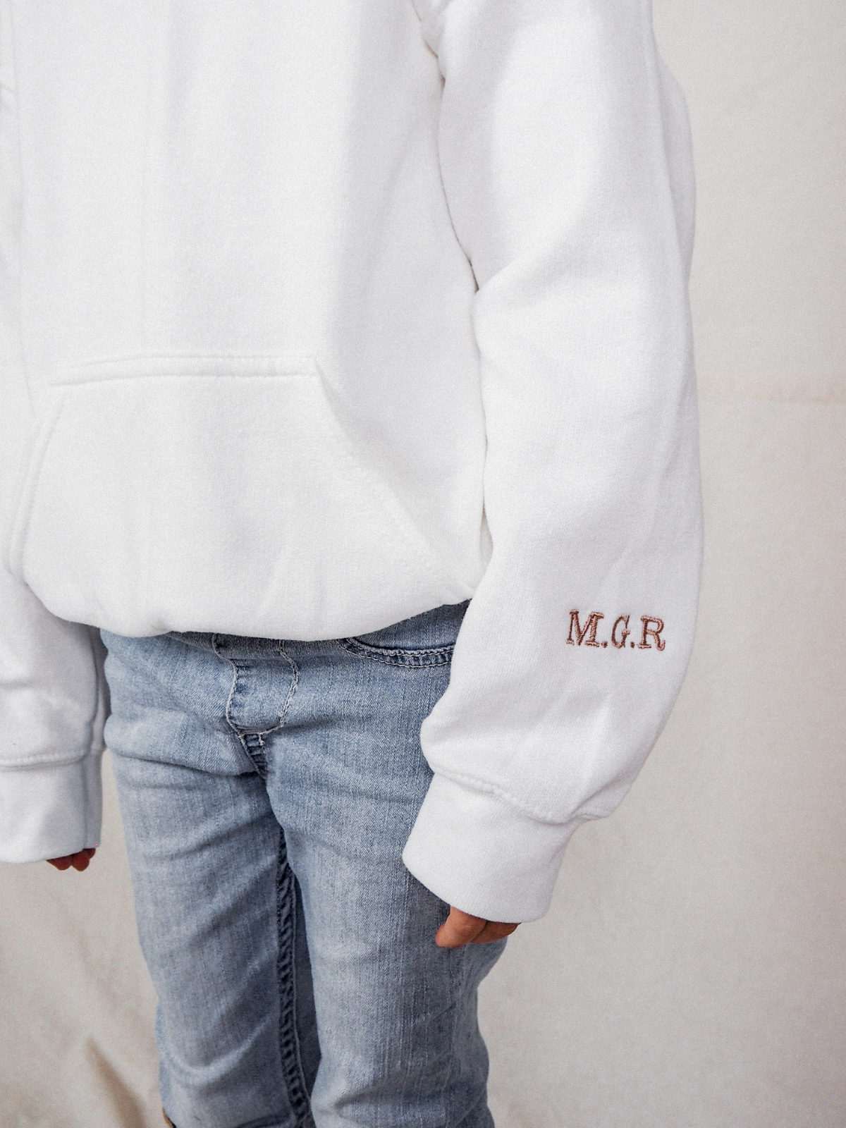 Mimi Children's Unisex Personalised White Star Hoodie – Style Cheat