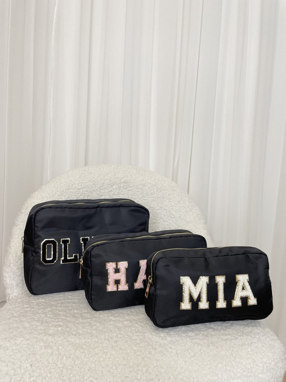 Personalised Pouch in Black
