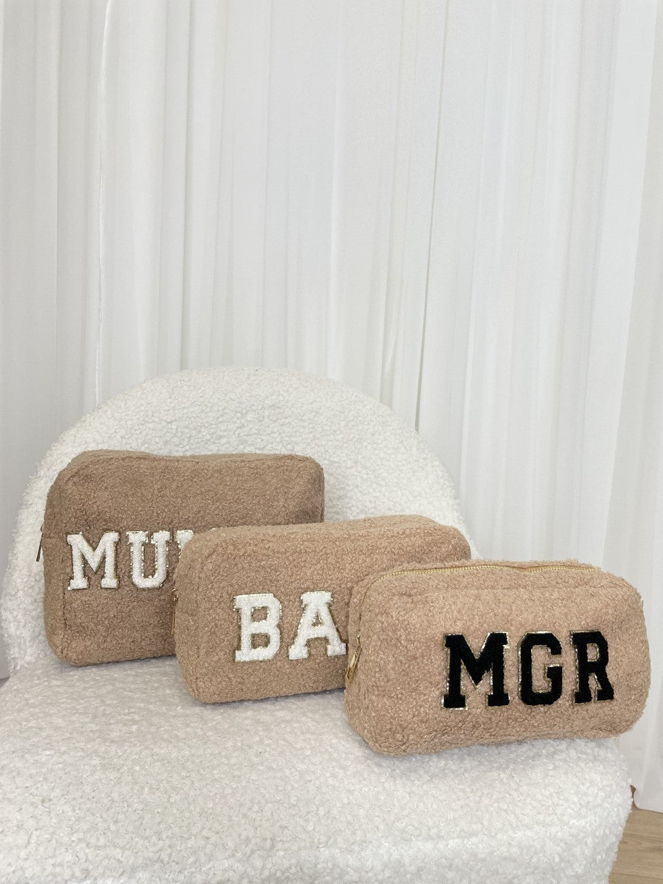 Personalised Pouch in Teddy