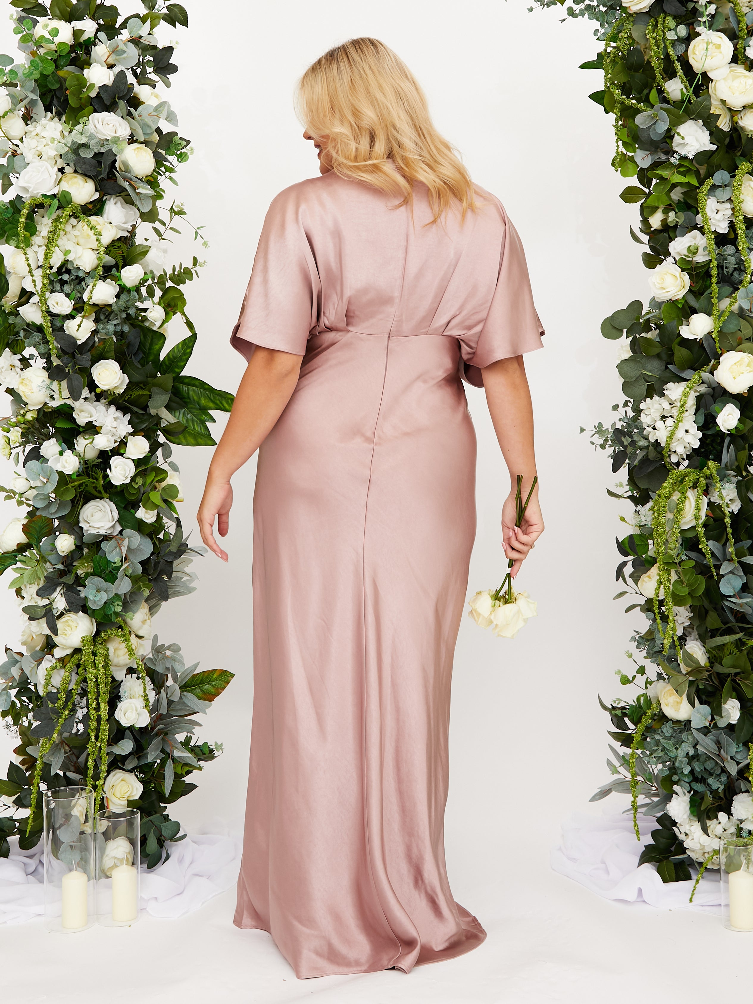 Pink Maxi Bridesmaid Dress