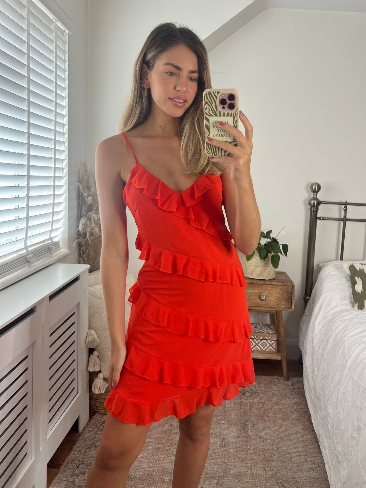 Red Tiered Dress