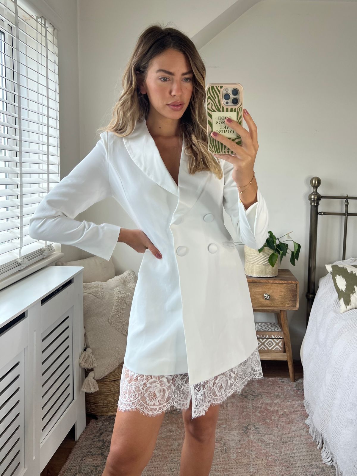 Rylee White Blazer Dress