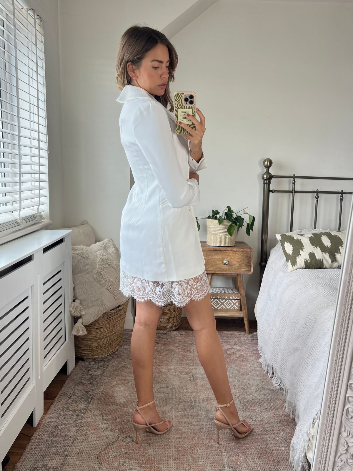 White Blazer Dress