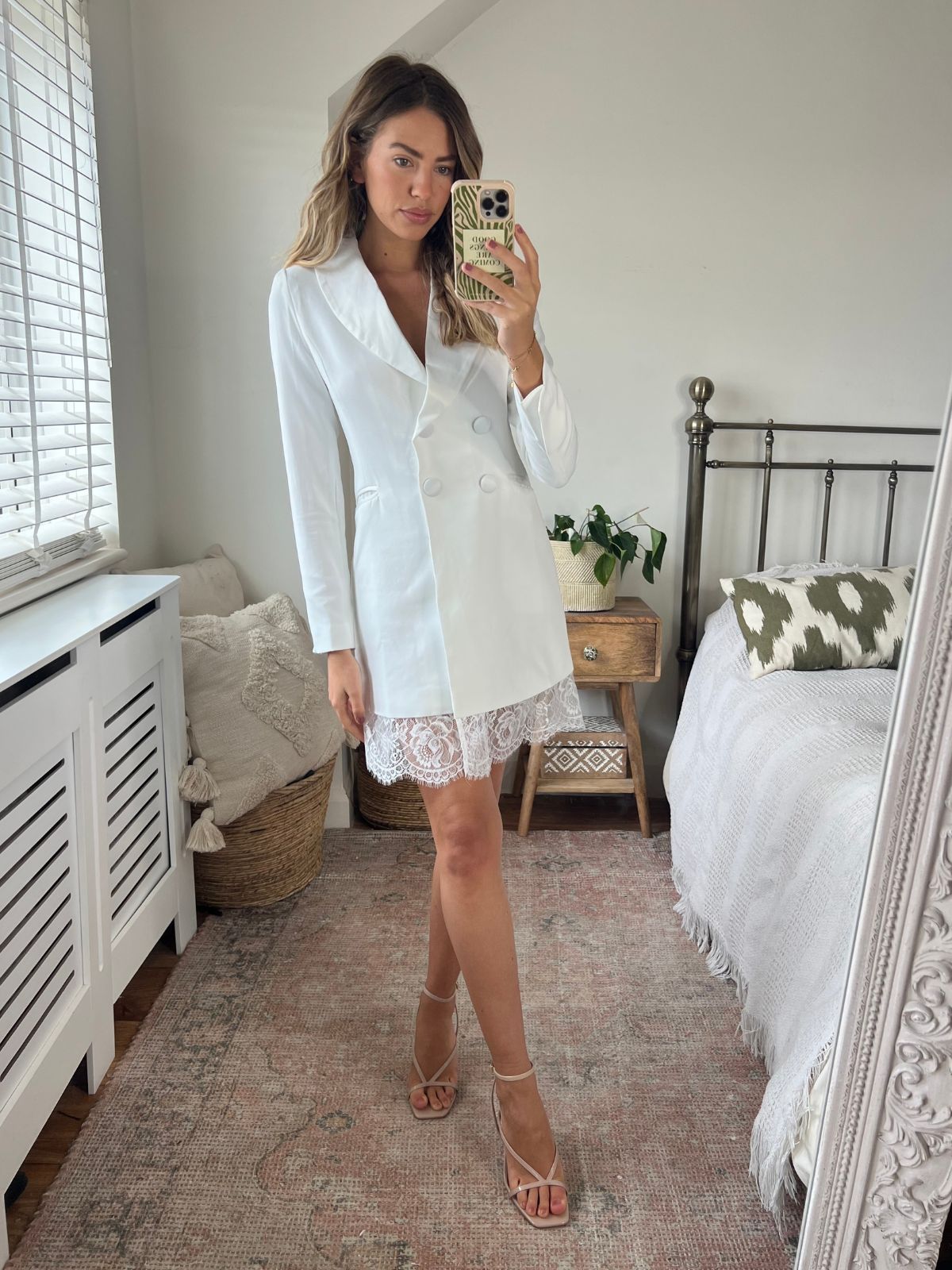 White Blazer Dress