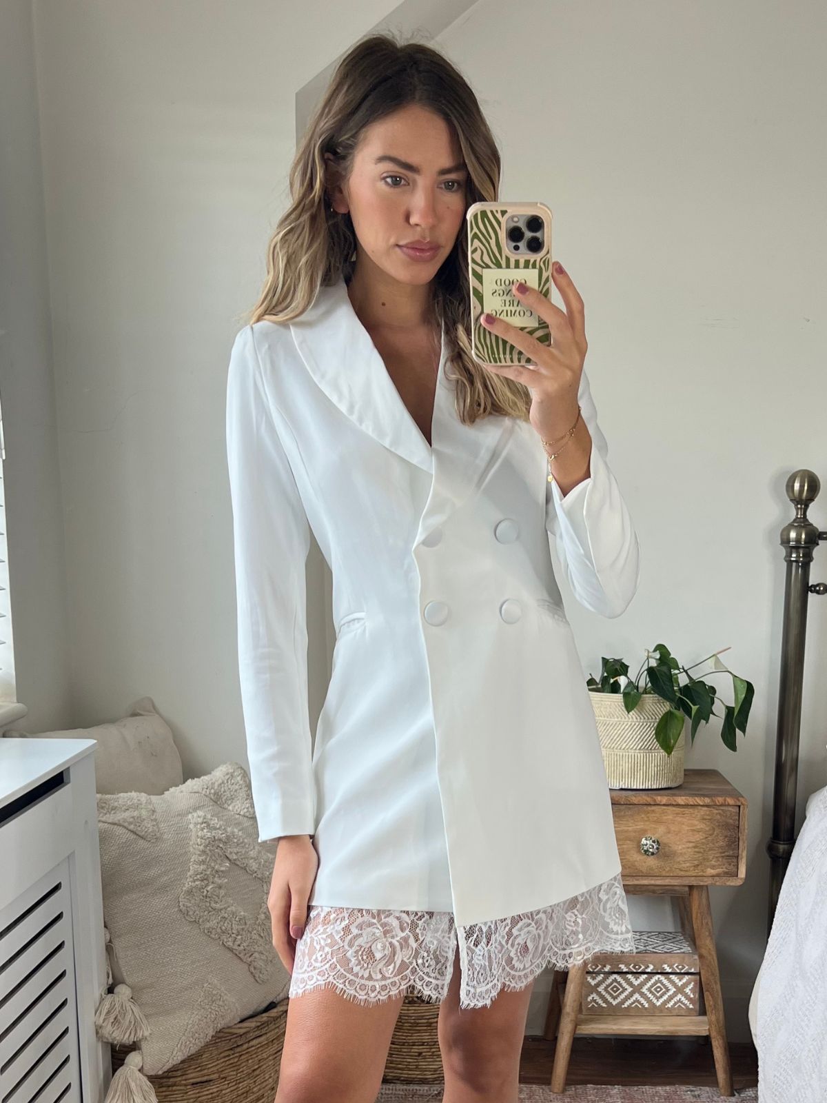 Rylee White Blazer Dress