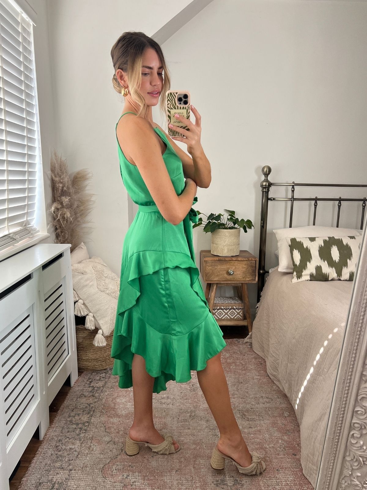 Green Halter Neck Dress