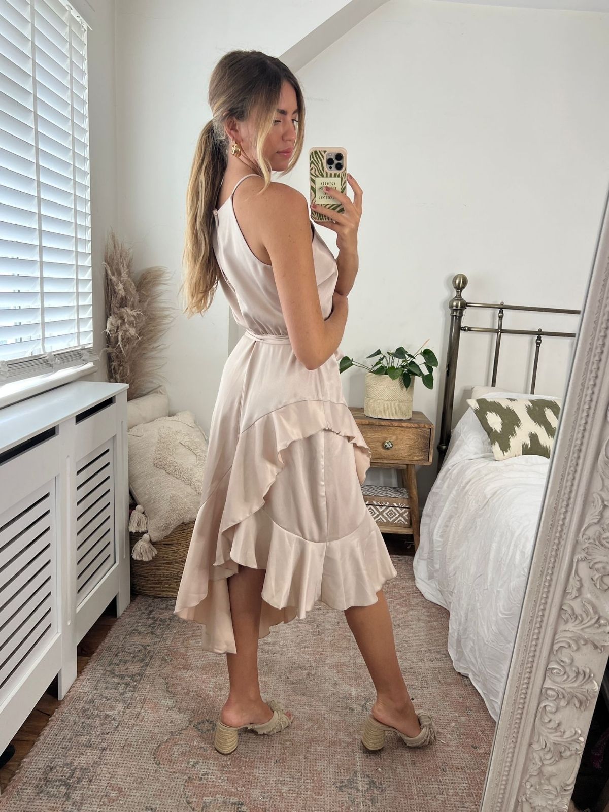 Cream Halter Neck Dress