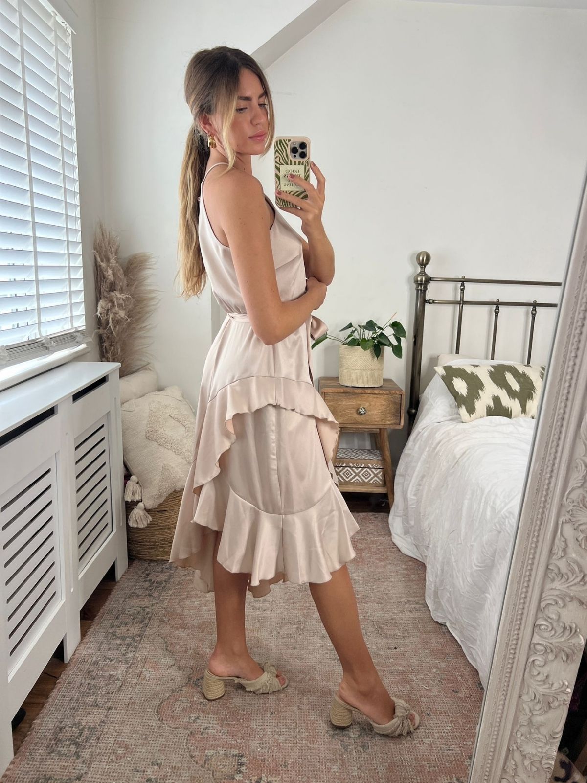 Cream Halter Neck Dress