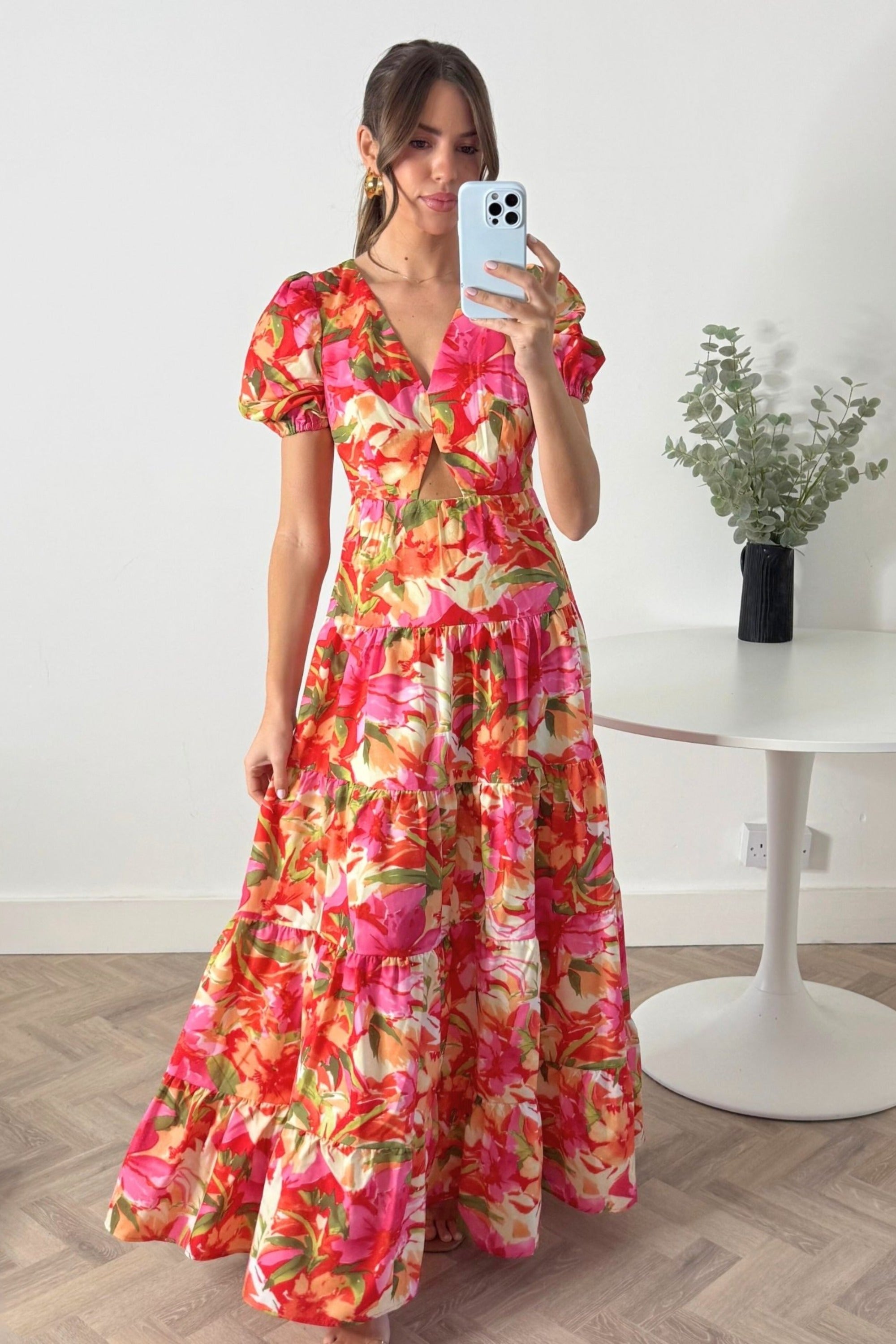 Zoe Tiered Cutout Maxi Dress Style Cheat Zoe Tiered Cutout Maxi Dress Style Cheat