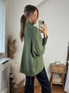 Khaki High Neck Jumper | Hope Knitted High Neck Jumper / Khaki