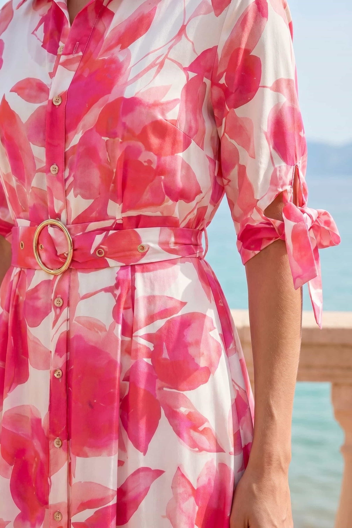 Daphne Pink Flower Dress
