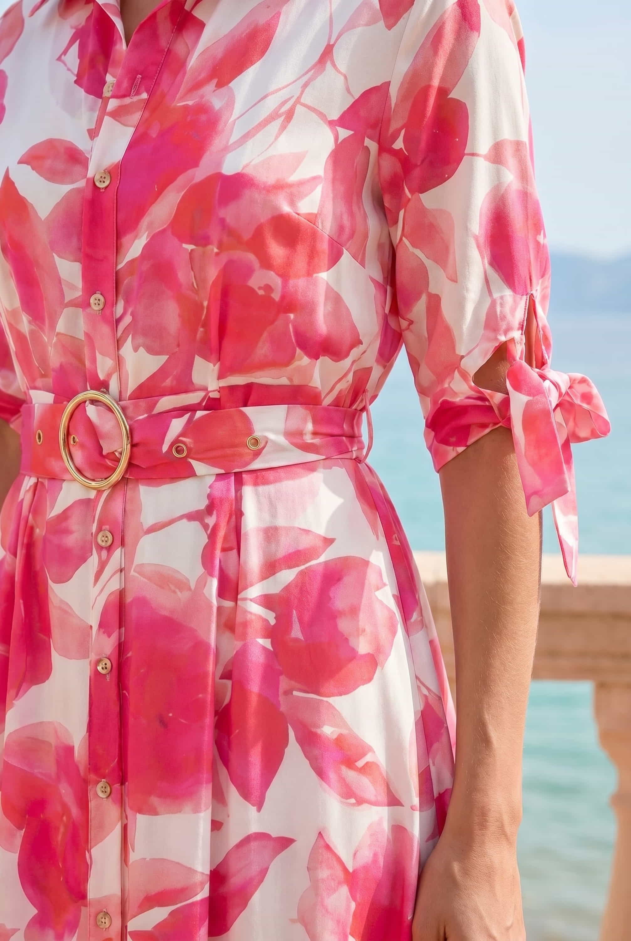 Daphne Pink Flower Dress