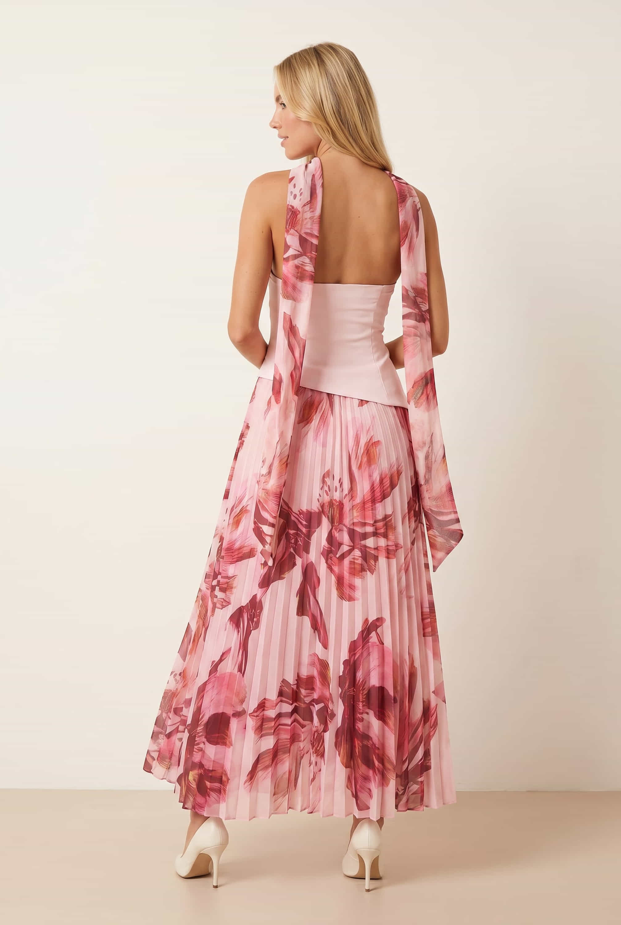 Madelaine Bandeau Dress in Pink