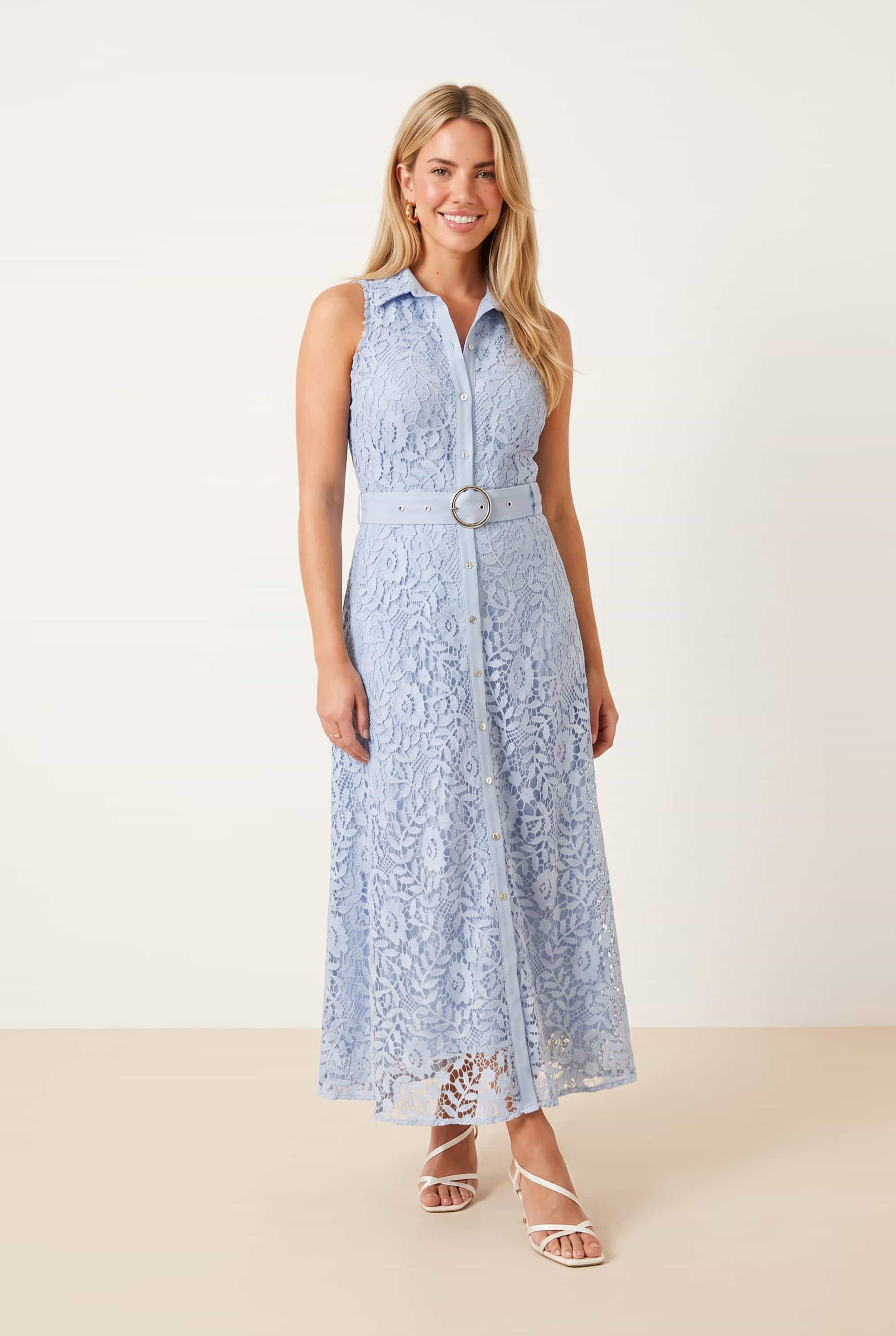 Lace Shirt Dress
