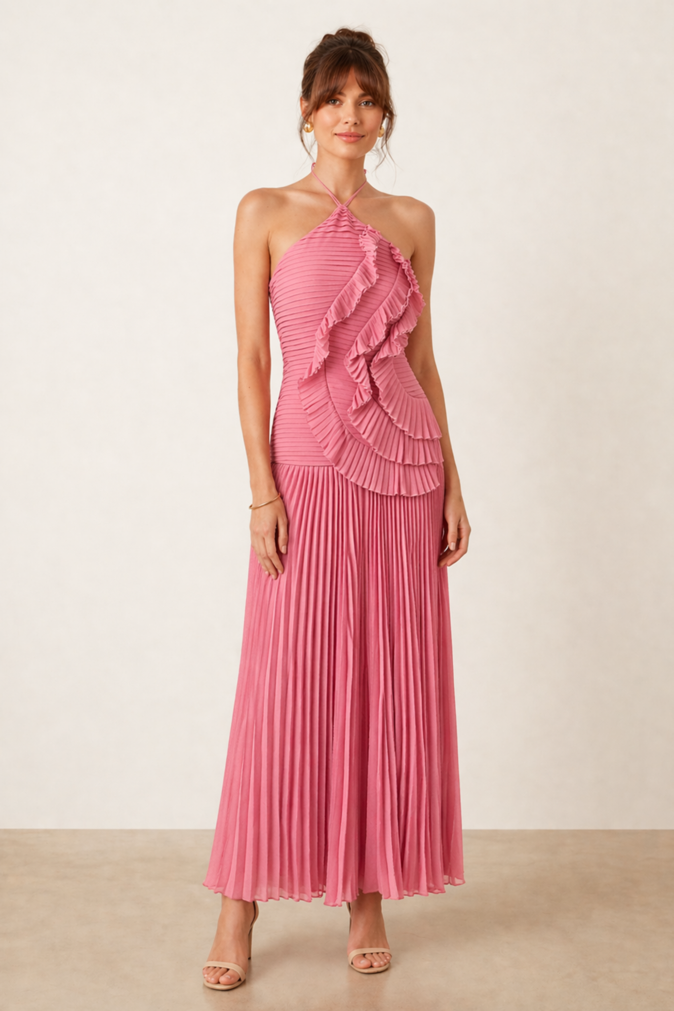 Red Cut Out Maxi Dress