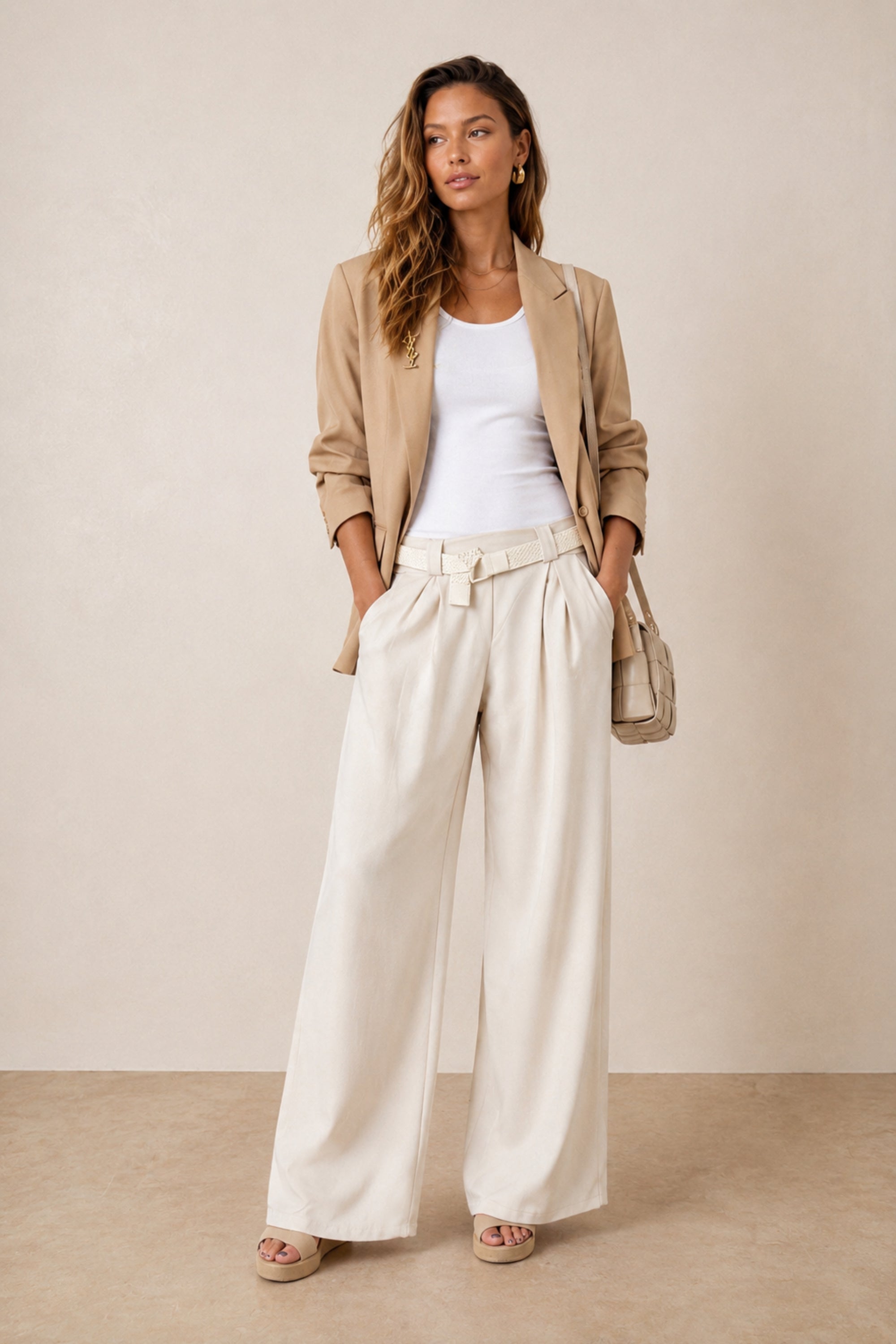 ITALY 2733 Belted Trouser