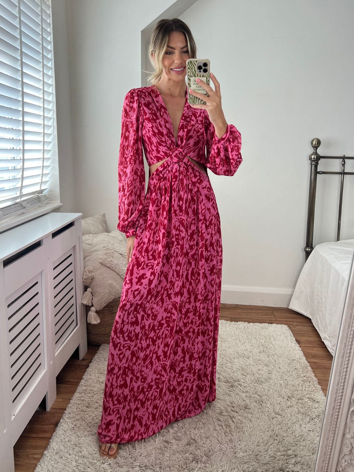Pink Cut Out Maxi Dress | Tami Dress in Pink Animal