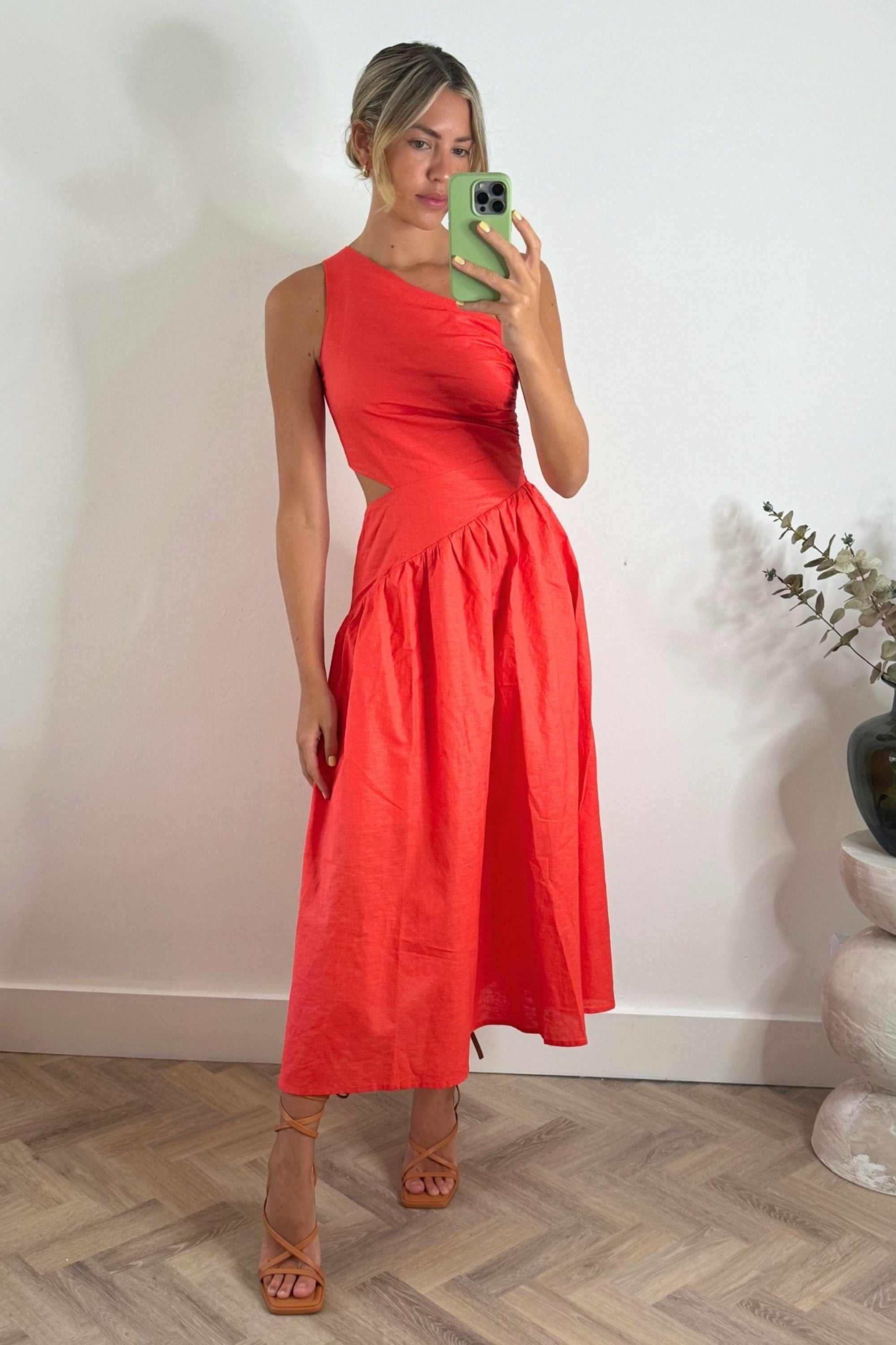 pink floral halter midi dress Lady Black Tie - Solana Midi Dress - Blue & Pink Floral Halter Dress main image 0