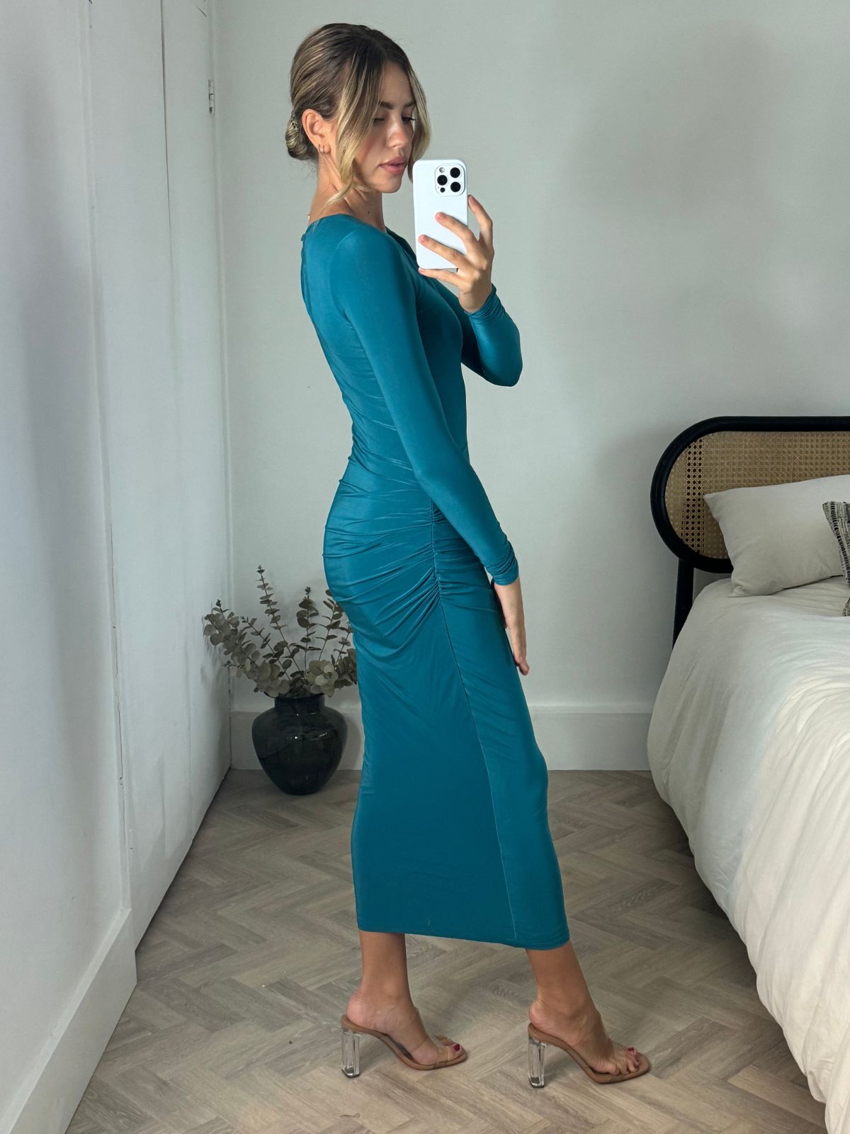 Slinky Maxi Dress | Katie Dress in Teal