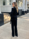 Black Velvet Trousers | Saphira Velvet Trouser / Black