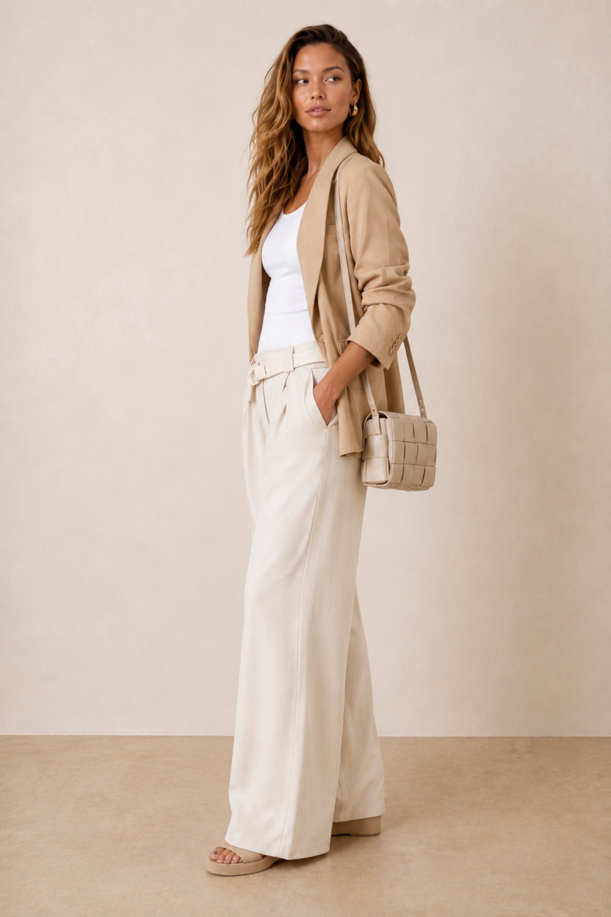 ITALY 2733 Belted Trouser